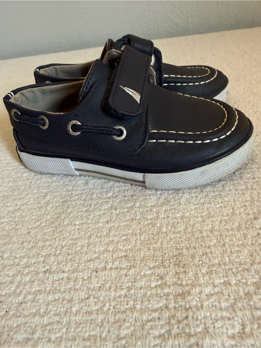 Nautica Navy Velcro Boat Sneakers
